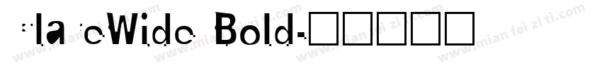 ClareWide Bold字体转换